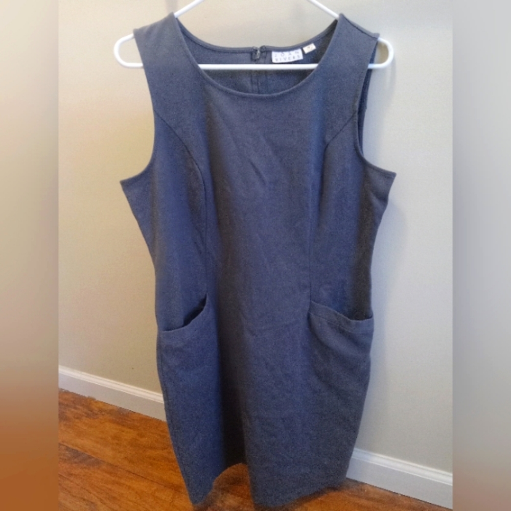 Joan Rivers Fitted Sleeveless Pocket Dress